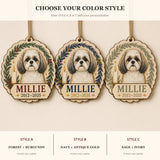 Personalized Christmas Candle Pet Memorial Photo Wood Ornament - Custom Pet Keepsake - image 8