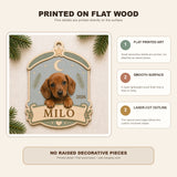 Personalized Puppy First Christmas Photo Wood Ornament - Custom Pet Keepsake - image 9