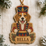 Personalized Nutcracker Pup Photo Wood Ornament - Custom Pet Keepsake - image 3