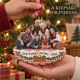 Custom Photo Family Picnic Reunion Acrylic Ornament — Gift inspiration
