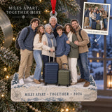 Custom Photo Destination Family Gathering Acrylic Ornament — Main design