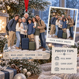 Custom Photo Destination Family Gathering Acrylic Ornament — Photo or personalization guide