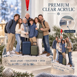 Custom Photo Destination Family Gathering Acrylic Ornament — Flat acrylic material