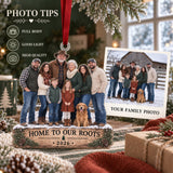 Custom Photo Family Farm Homecoming Acrylic Ornament — Photo or personalization guide