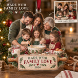 Custom Photo Family Recipe Day Acrylic Ornament — Main design
