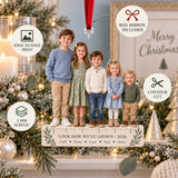 Custom Photo Grandkids Growth Lineup Acrylic Ornament — Product details