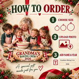 Custom Photo Grandma Baking Crew Acrylic Ornament — How to order