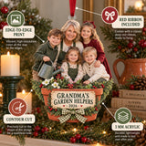 Custom Photo Grandma s Garden Helpers Acrylic Ornament — Product details