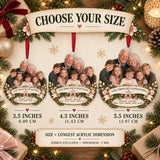Custom Photo Grandparents Anniversary Circle Acrylic Ornament — Size guide