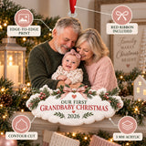 Custom Photo First Christmas as Grandparents Acrylic Ornament — Product details
