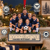 Custom Photo Coach and Team Sideline Acrylic Ornament — Product details