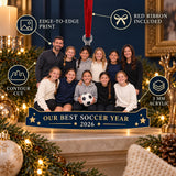 Custom Photo Youth Soccer Team Banquet Acrylic Ornament — Product details