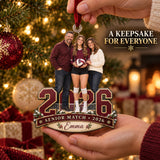 Custom Photo Volleyball Senior Match Player and Parents Acrylic Ornament — Gift inspiration
