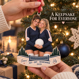 Custom Photo Setter and Hitter Duo Acrylic Ornament — Gift inspiration