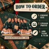 Custom Photo Coach and Team Sideline Acrylic Ornament — How to order