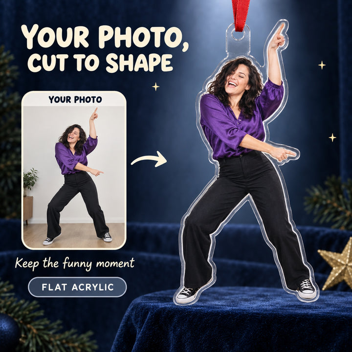 Custom Photo Dance Floor Legend Acrylic Ornament — Main design