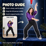 Custom Photo Dance Floor Legend Acrylic Ornament — Personalization guide