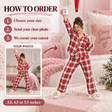 Custom Photo Pajama Party Pose Acrylic Ornament — How to order