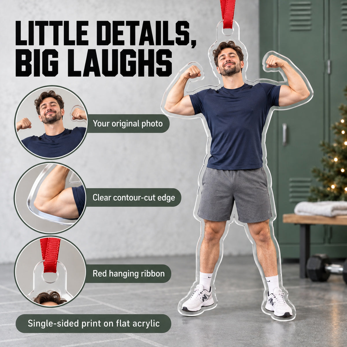 Custom Photo Flex Champion Acrylic Ornament — Product details