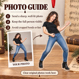 Custom Photo Air Guitar Hero Acrylic Ornament — Personalization guide