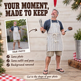Custom Photo BBQ Boss Acrylic Ornament — Personalization example