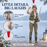 Custom Photo Fishing Brag Acrylic Ornament — Product details
