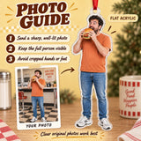 Custom Photo Big Bite Moment Acrylic Ornament — Personalization guide