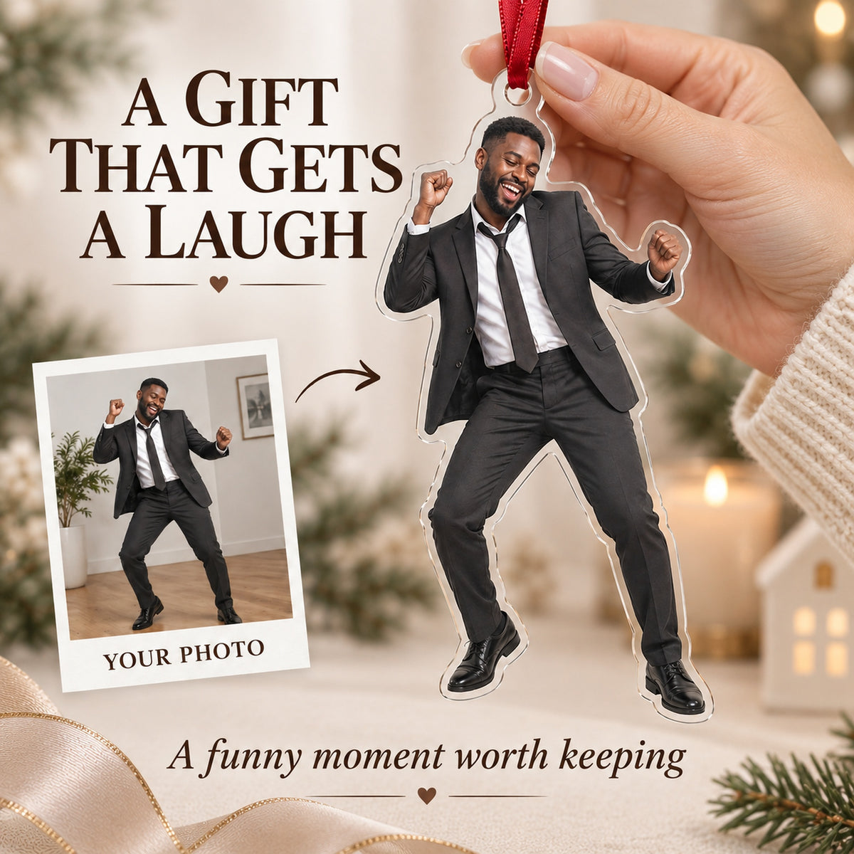 Custom Photo Wedding Dance Acrylic Ornament — Gift inspiration