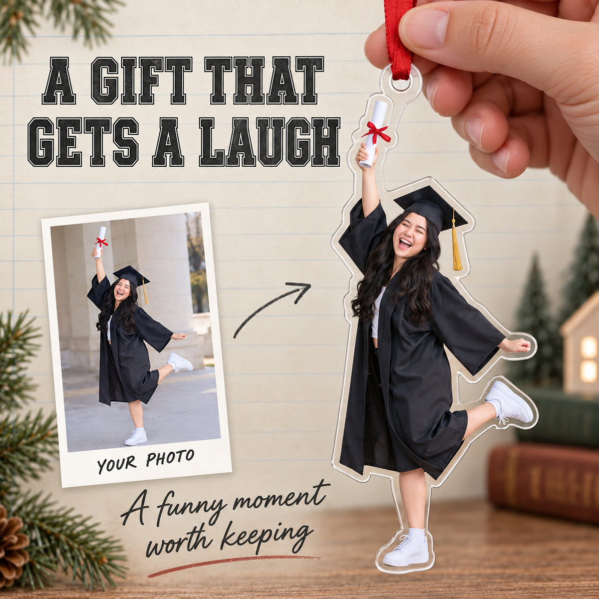 Custom Photo Graduation Goof Acrylic Ornament — Gift inspiration