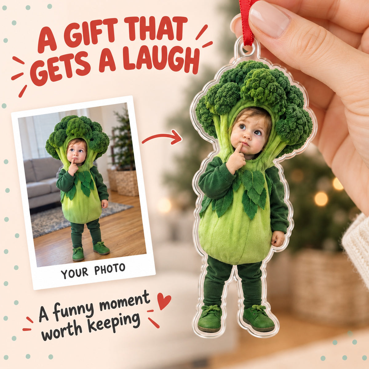 Custom Photo Little Costume Star Acrylic Ornament — Gift inspiration