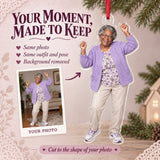 Custom Photo Grandma Dance Star Acrylic Ornament — Personalization example