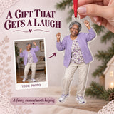Custom Photo Grandma Dance Star Acrylic Ornament — Gift inspiration