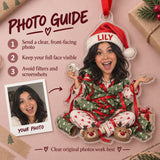 Custom Photo Face Wrapping Paper Wrestling Acrylic Ornament — Personalization guide