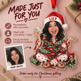 Custom Photo Face Wrapping Paper Wrestling Acrylic Ornament — Production and delivery