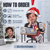 Custom Photo Face Meeting Survivor Acrylic Ornament — How to order