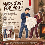 Custom Photo Couple Blanket Battle Acrylic Ornament — Production and delivery