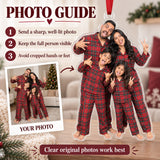 Custom Photo Family Pajama Chaos Acrylic Ornament — Personalization guide