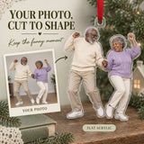 Custom Photo Grandparents Goofballs Acrylic Ornament — Main design