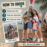 Custom Photo Family Funny Vacation Acrylic Ornament — How to order