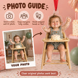 Custom Photo Cake Smash Grin Acrylic Ornament — Personalization guide