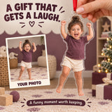 Custom Photo Toddler Victory Dance Acrylic Ornament — Gift inspiration