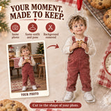 Custom Photo Cookie Caught Acrylic Ornament — Personalization example