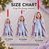 Custom Photo Peekaboo Blanket Acrylic Ornament — Size guide
