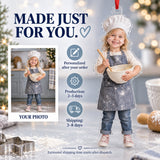 Custom Photo Mini Chef Flour Acrylic Ornament — Production and delivery