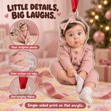 Custom Photo Baby Sock Escape Acrylic Ornament — Product details