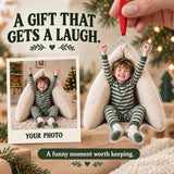 Custom Photo Pillow Fort Captain Acrylic Ornament — Gift inspiration
