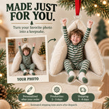 Custom Photo Pillow Fort Captain Acrylic Ornament — Production and delivery