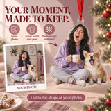 Custom Photo Matching Yawns Acrylic Ornament — Personalization example