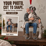 Custom Photo Great Dane Lap Dog Acrylic Ornament — Main design