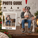 Custom Photo Great Dane Lap Dog Acrylic Ornament — Personalization guide
